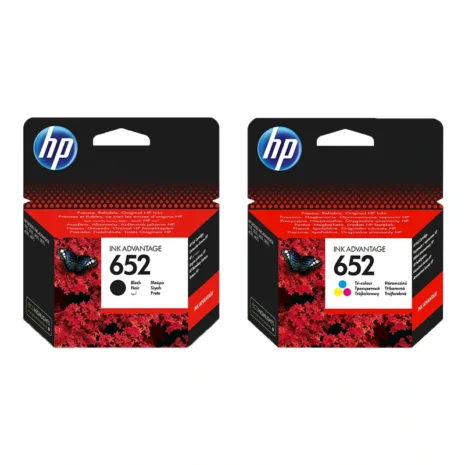 HP 652 bk+col original set